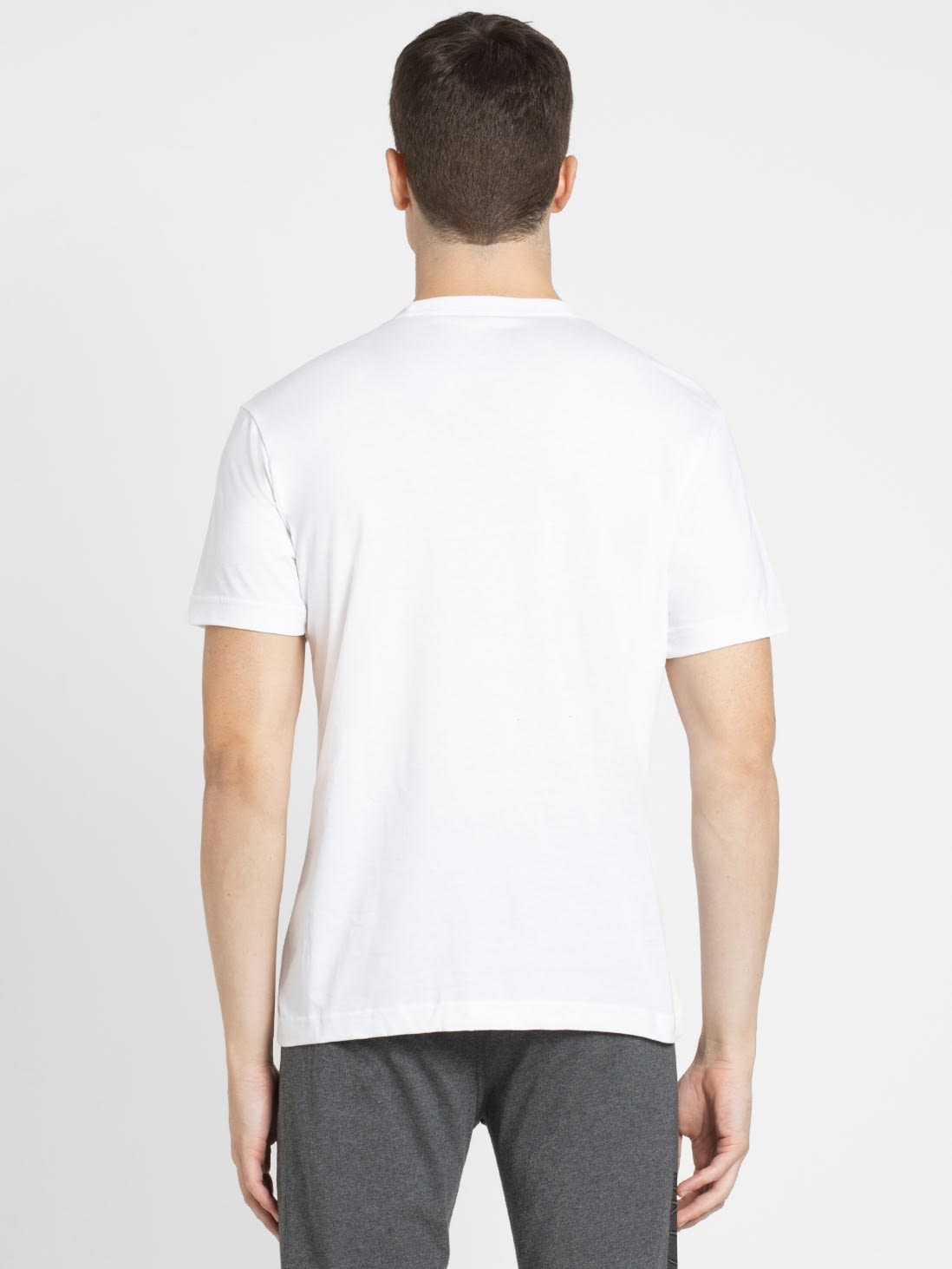 White Regular Fit Round Neck Half Sleeve T-Shirt for Men 2714 | Jockey ...