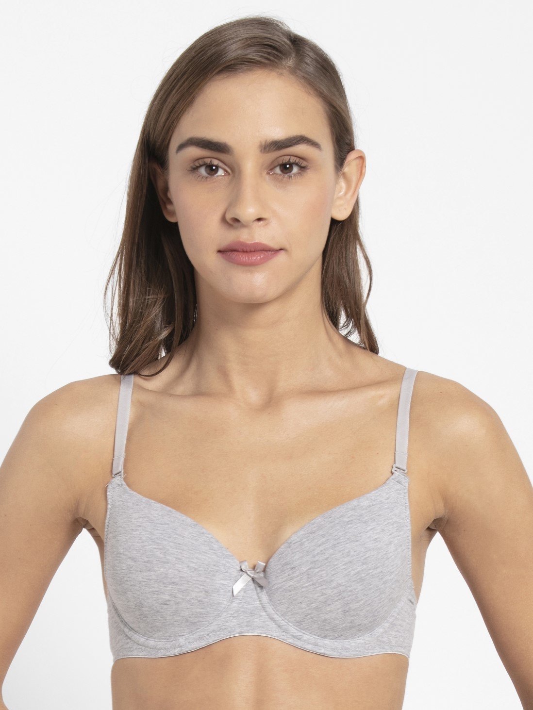 

Jockey Women Light Grey Melange T-Shirt Bra -  - 1245