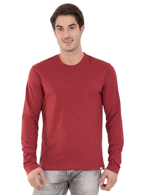 Download Jockey Men Outerwear Tops | Red Melange Long Sleeved T-Shirt