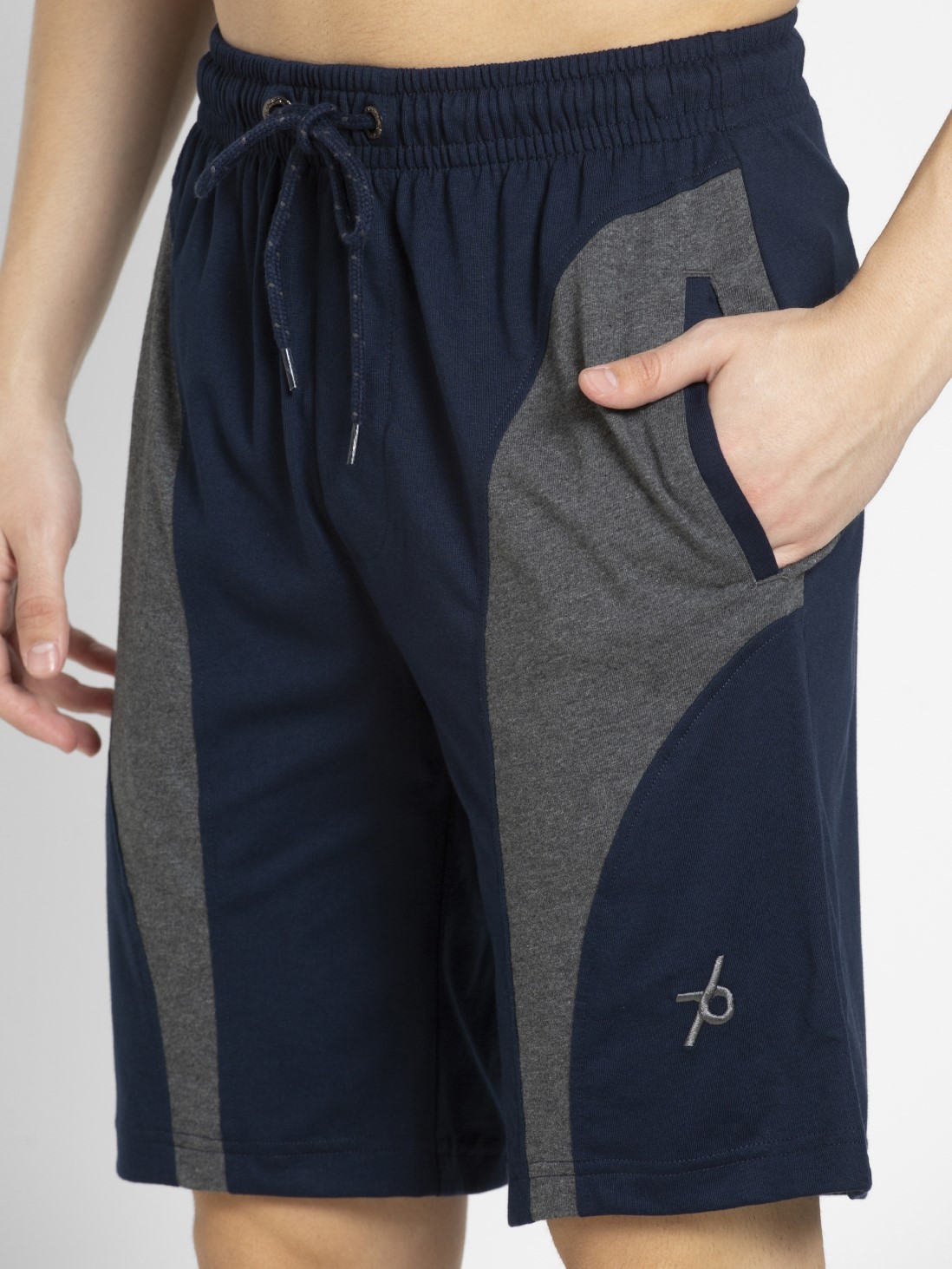 Download Jockey Men Apparel Bottoms | Navy & Charcoal Melange Knit ...