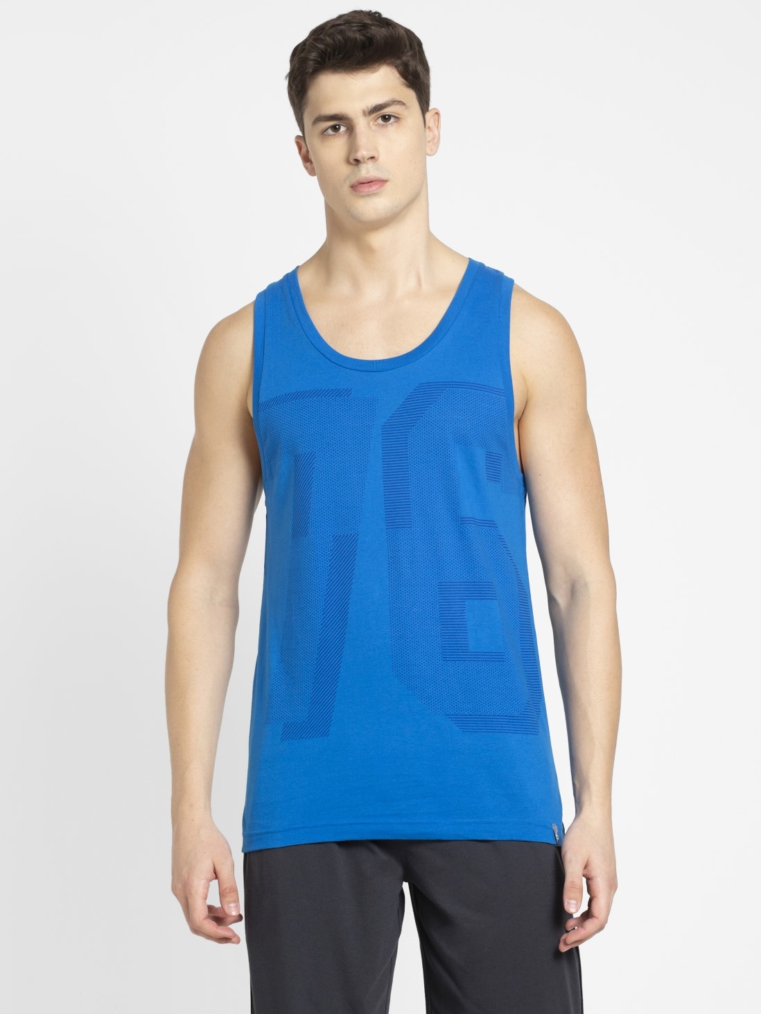 

Jockey Men Neon Blue Tank Top -  - 9928