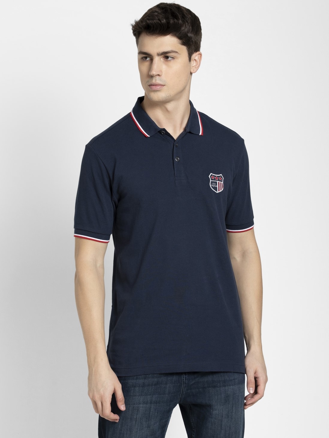 

Jockey Men Navy POLO T-Shirt -  - US85, Blue