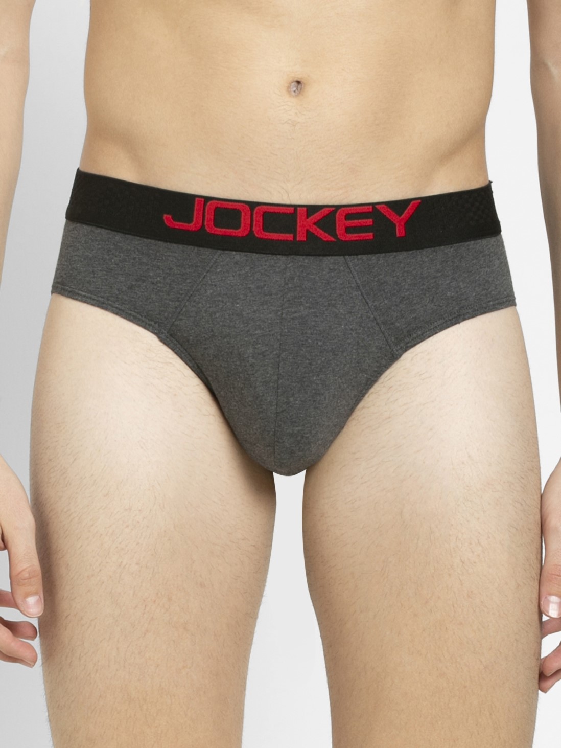 

Jockey Men E-Charcoal Melange Bikini Brief -  - US07, Grey