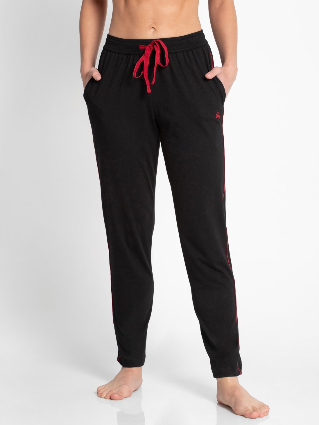 

Jockey Women Black & Jester Red Track Pant -  - 1305