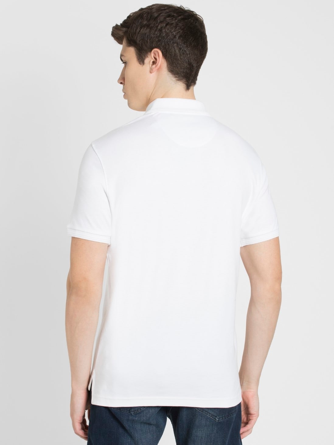 White Regular Fit Half Sleeve Polo T-Shirt for Men 3912 | Jockey India