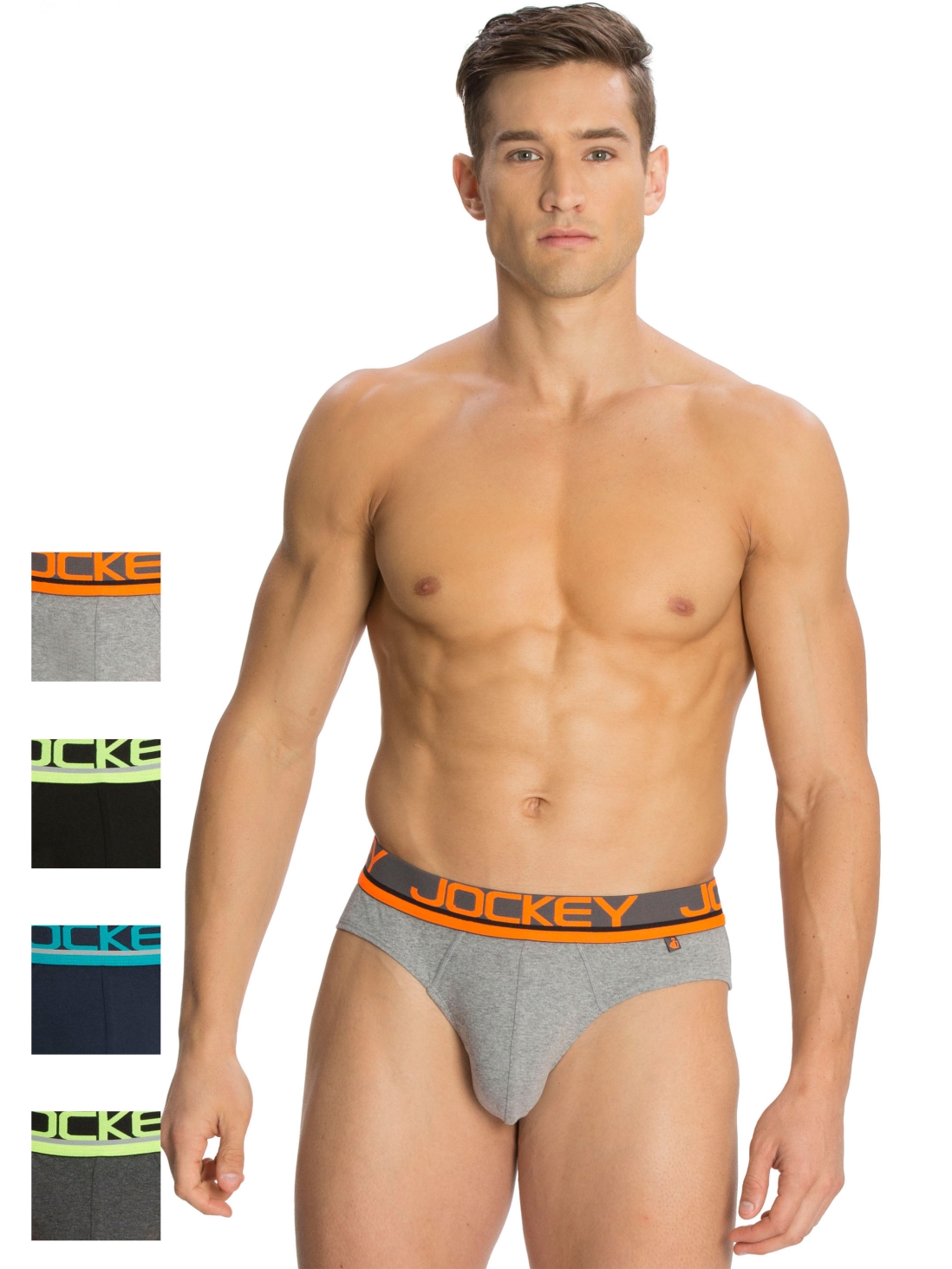 

Jockey Men Core Color Modern Brief Combo 2 - Pack of 4 -  - FP02, Multi colour pack