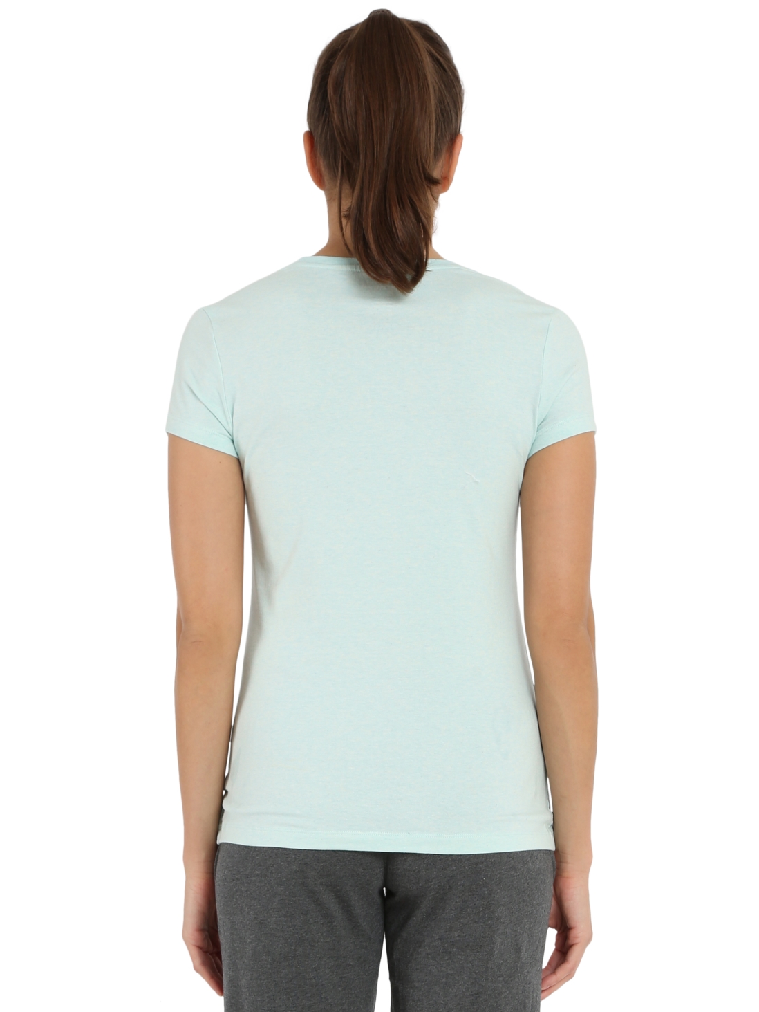 Download Jockey Women Apparel Tops | Blue Tint Melange Round Neck T ...