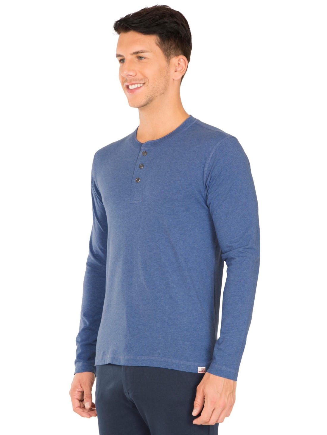 Download Jockey Men Apparel Tops | Light Denim Melange Long Sleeve ...