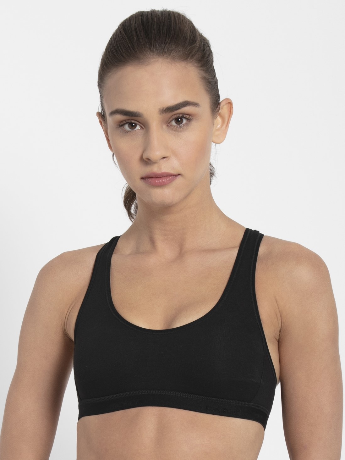 

Jockey Women Black Racer Back Active Bra -  - 1381