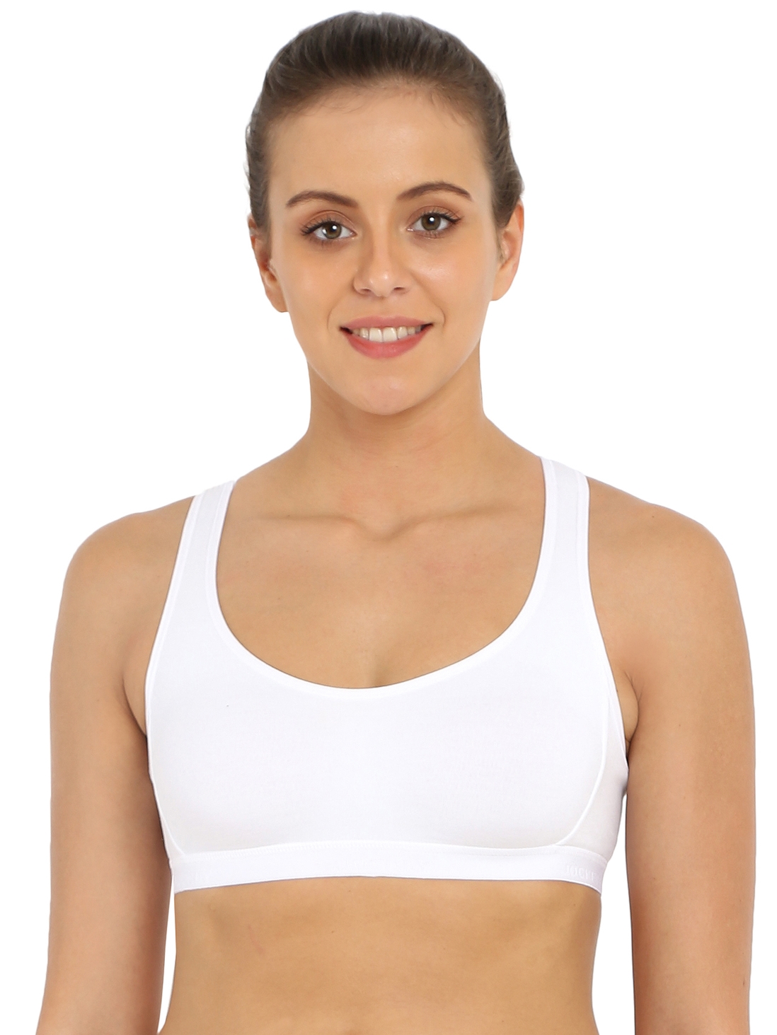 

Jockey Women White Racer Back Active Bra -  - 1381, Grey