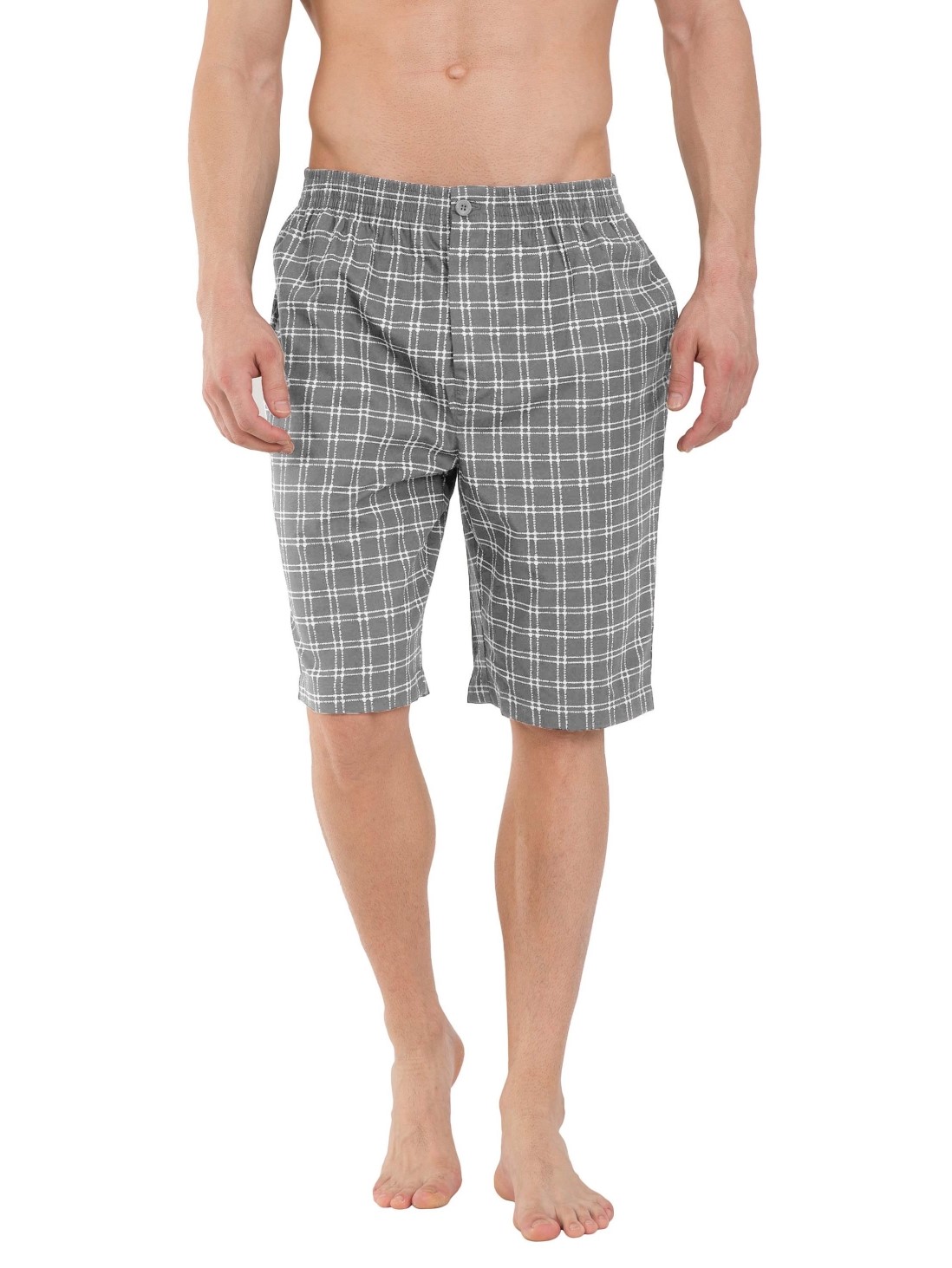 

Jockey Men Ash Grey Print2 Bermuda -  - 9005