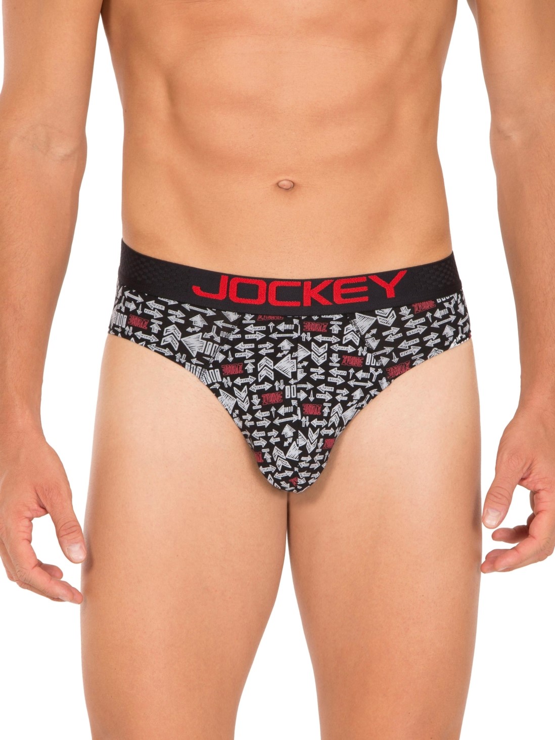 

Jockey Men Black & Red Bikini Brief -  - US07