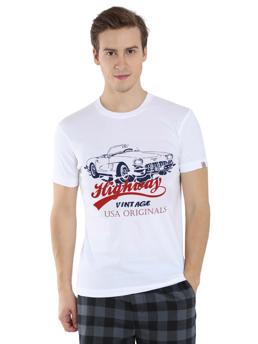 

Jockey Men White Print 06 Crew neck Graphic T-shirt -  - US81