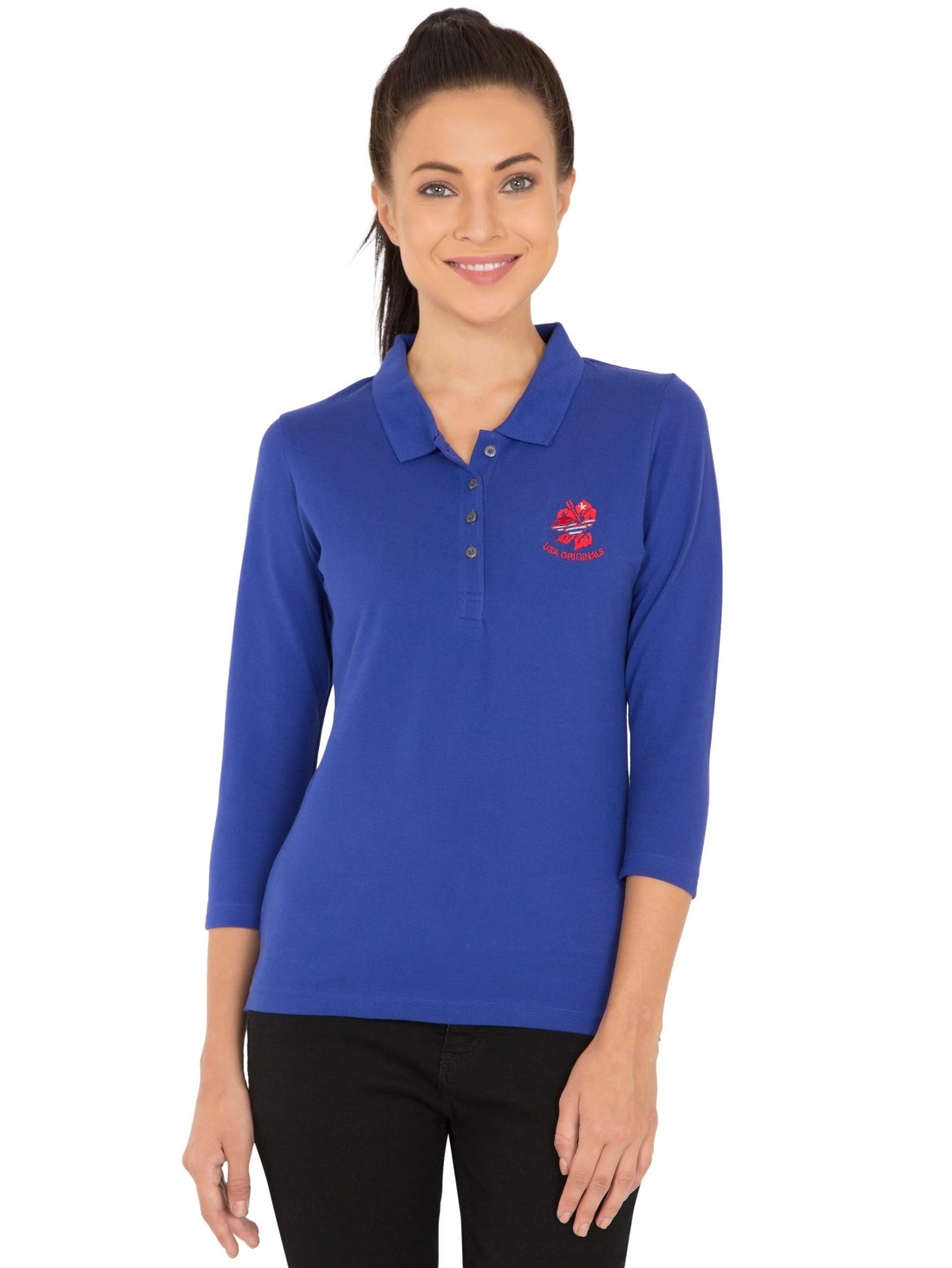 

Jockey Women Indigo Crush Polo Shirt -  - UL10, Blue