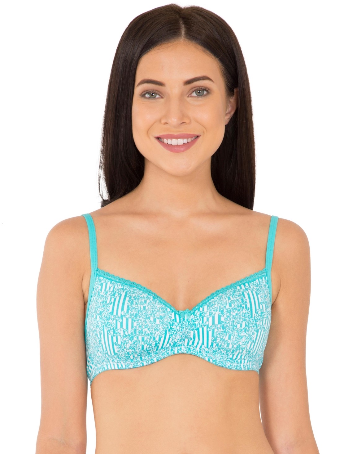 

Jockey Women JTeal Print Non-wired Padded Bra -  - 1723, Blue