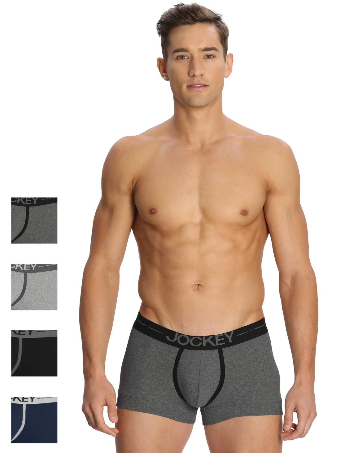 

Jockey Men Dark Assorted Modern Trunk Combo - Pack of 4 -  - 8015, Multi colour