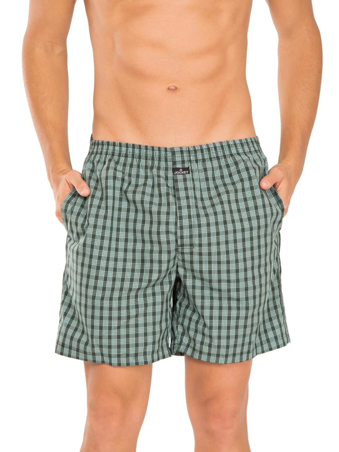 

Jockey Men Multi Color Check2122 Boxer Short Pack of 2 -  - 1223, Blue