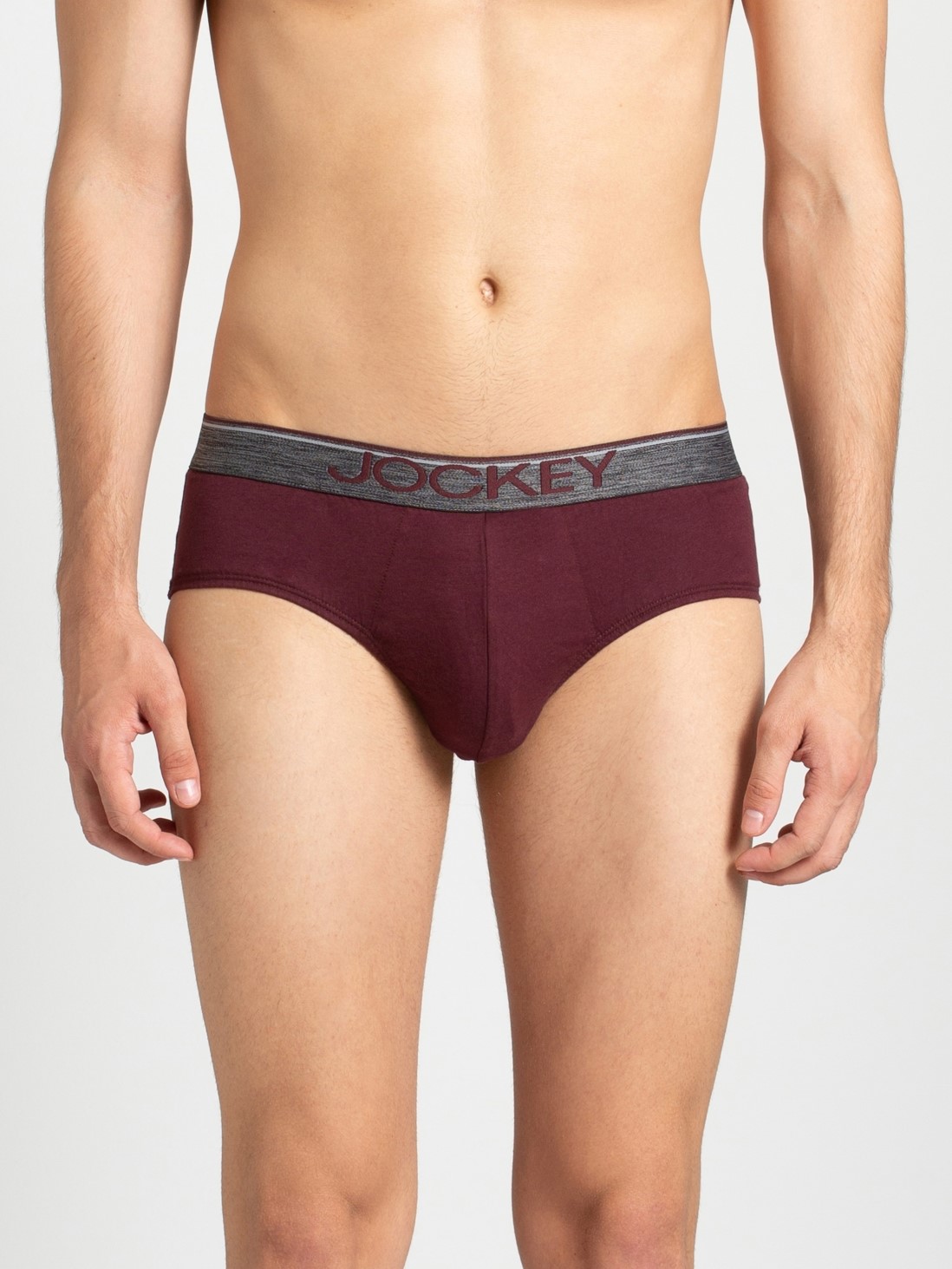 

Jockey Men Mauve Wine Square Cut Brief -  - 8037, Purple