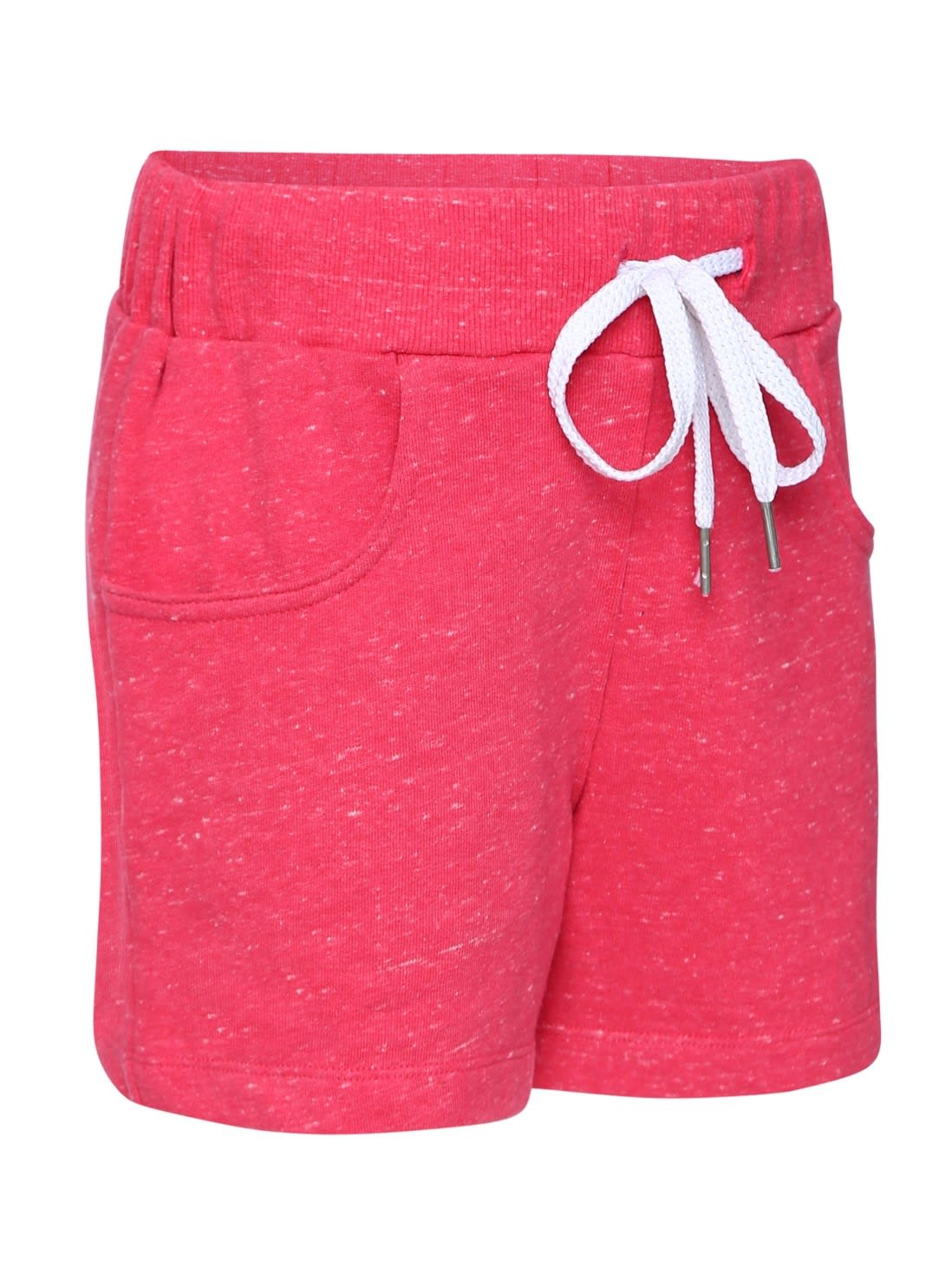 Buy Ruby Snow Melange Shorts for Girls with Front Pocket & Drawstring ...