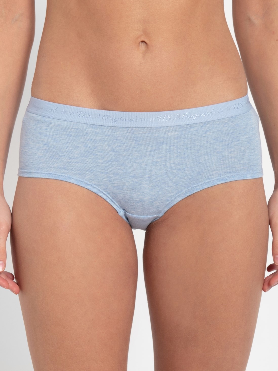 

Jockey Women Sky Blue Melange Boyleg -  - UL56
