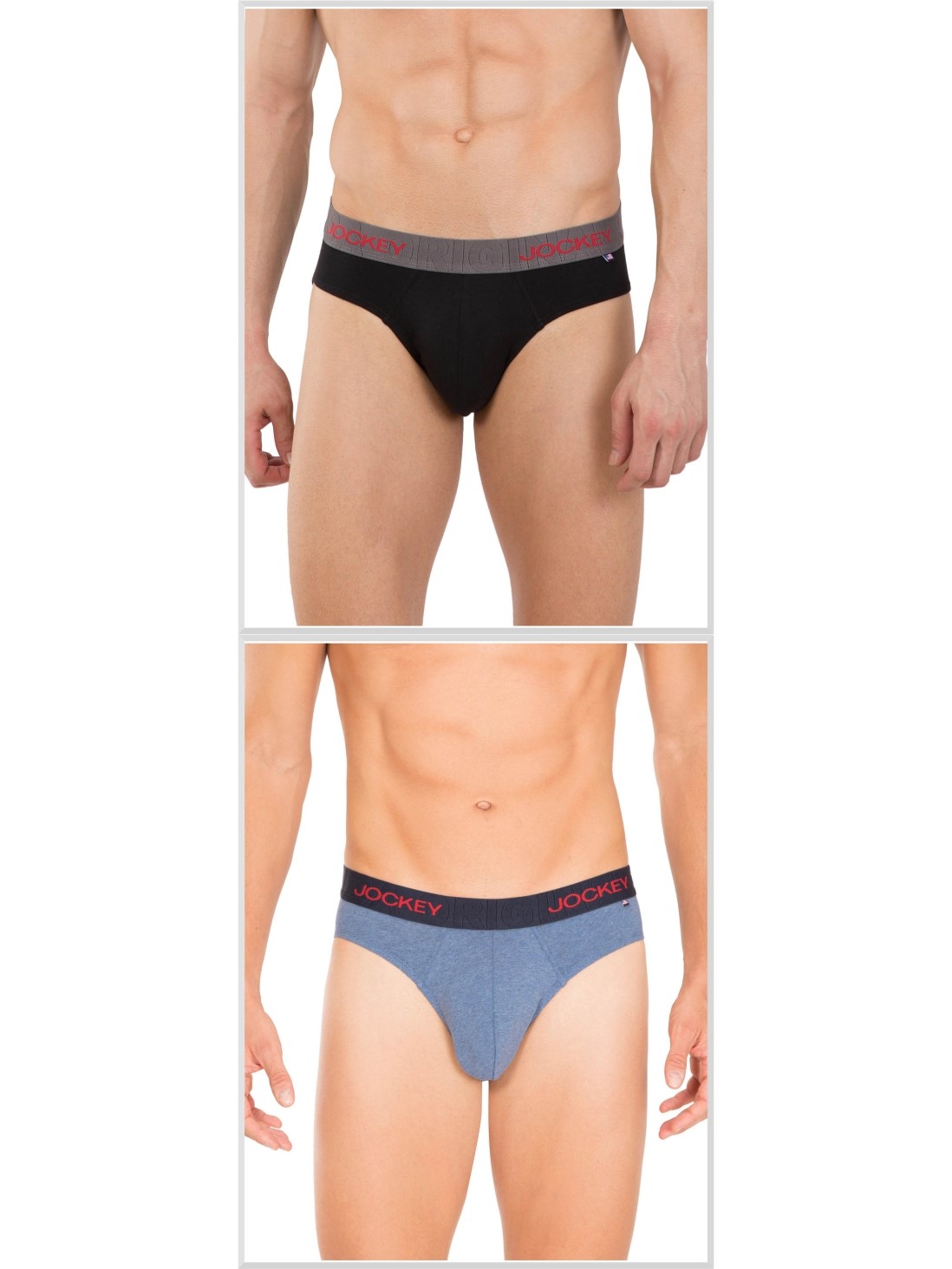 

Jockey Men Jockey Basic Color Brief Combo - Pack of 2 -  - US59, Multi colour