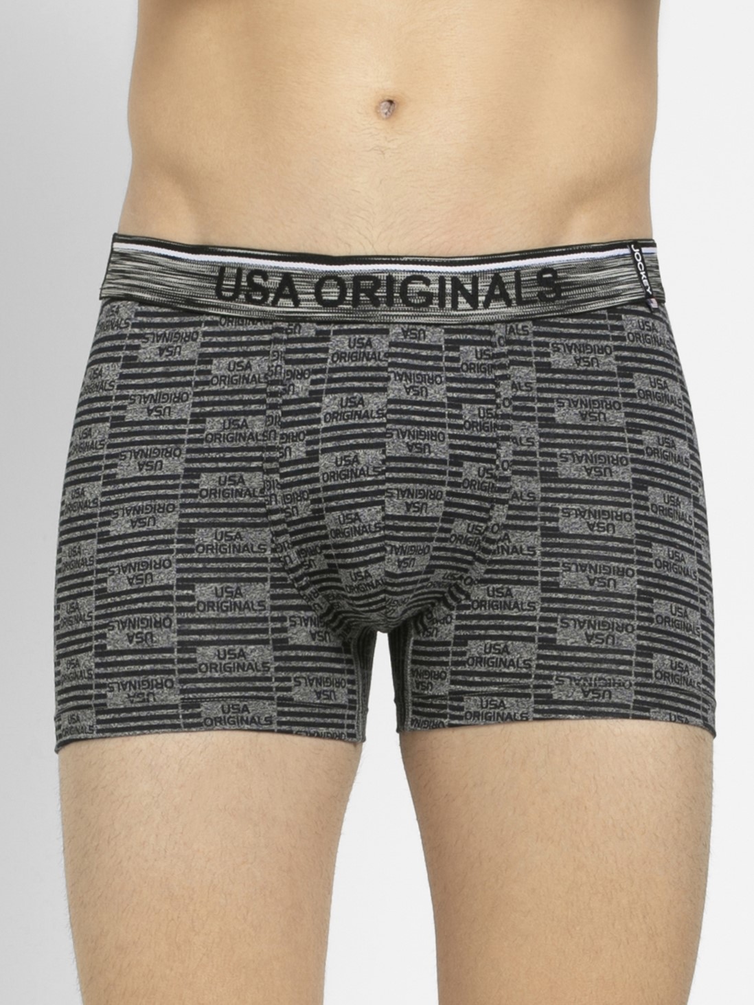 

Jockey Men Black Jaspe Printed Trunk -  - US70
