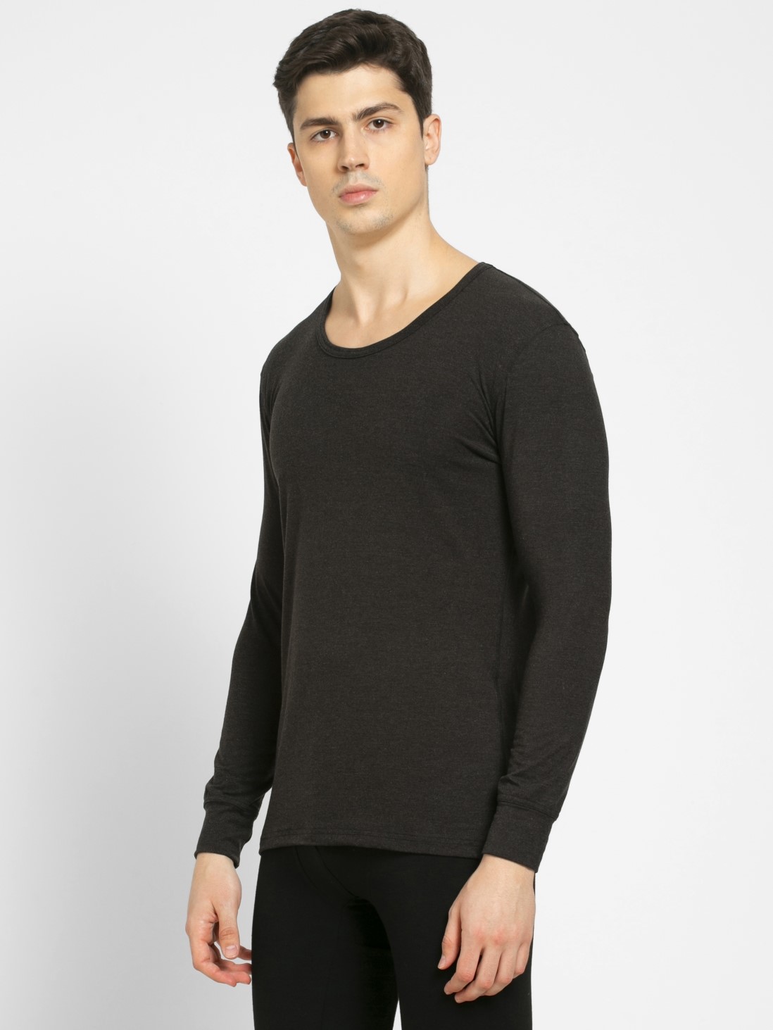 black thermal long sleeve shirt