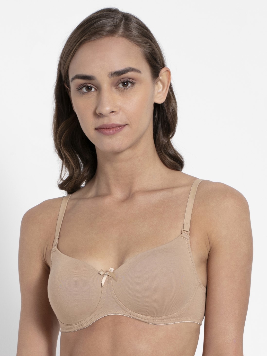 

Jockey Women Skin Non-Wired Padded Bra -  - FE23, Beige