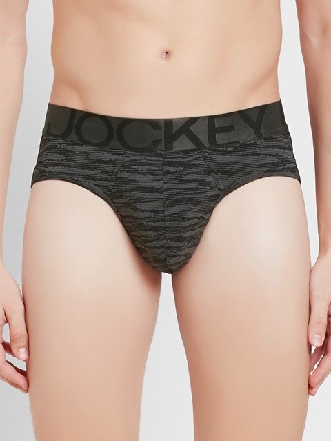 Jockey Printed Briefs With Exposed Waistband (Pack Of 1) #IC29