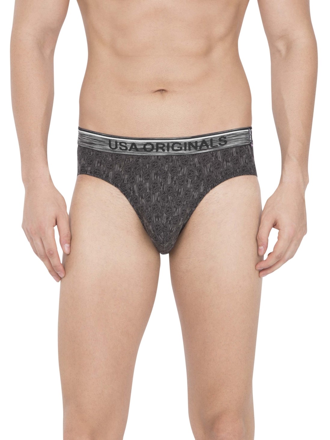 

Jockey Men Graphite Printed Brief -  - US69, Grey