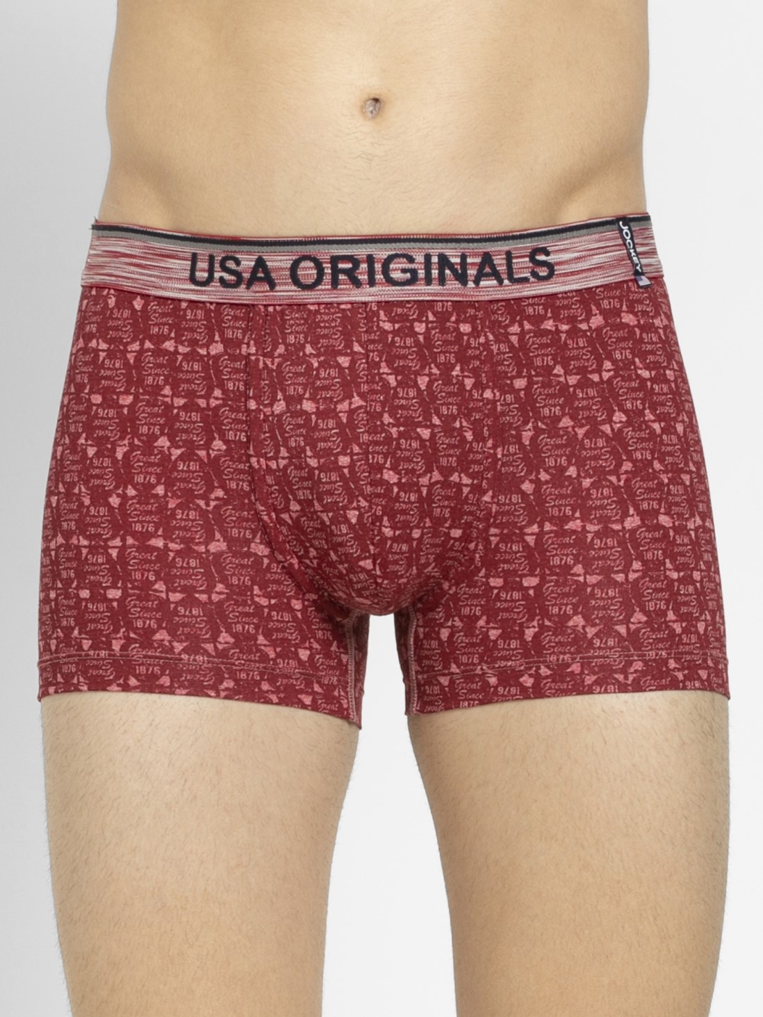 

Jockey Men Red Jaspe Printed Trunk -  - US70