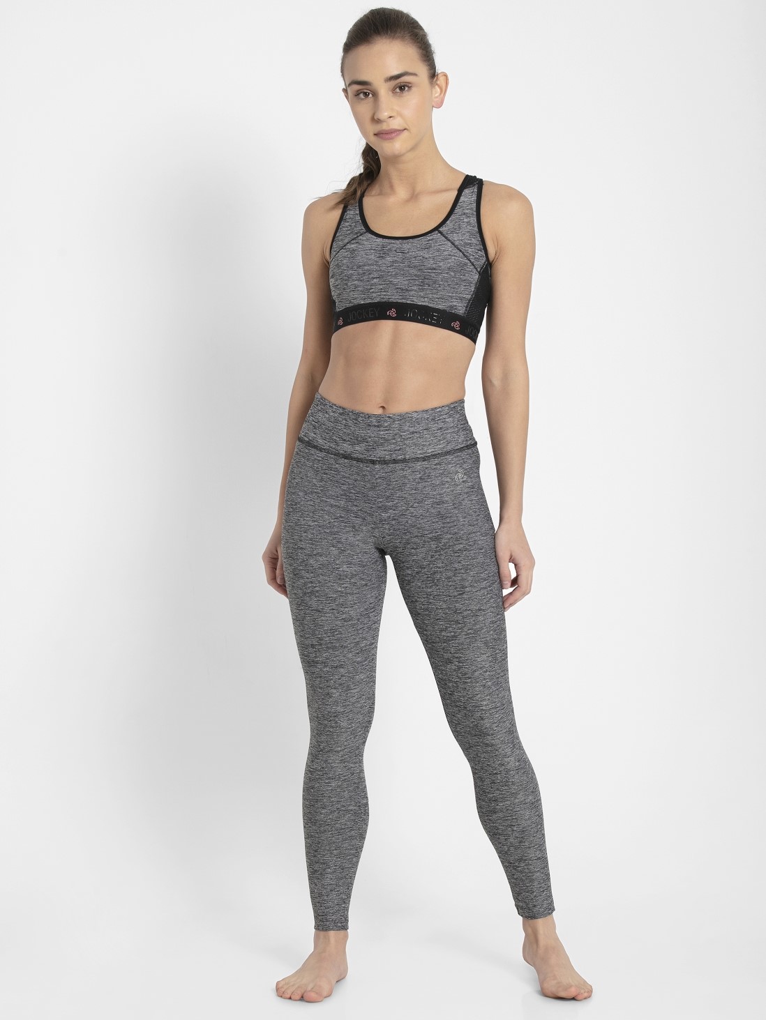 Download Jockey Women Apparel Bottoms | Black Melange Legging