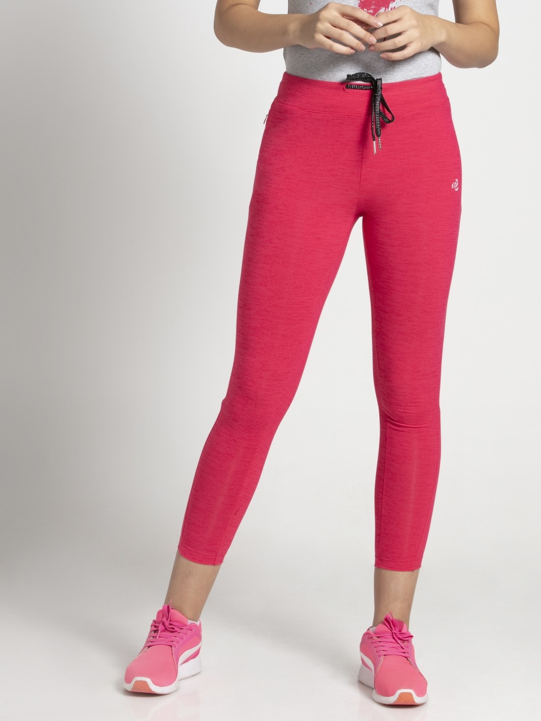 Jockey Women Outerwear Bottoms Ruby Pink Marl Yoga Pant