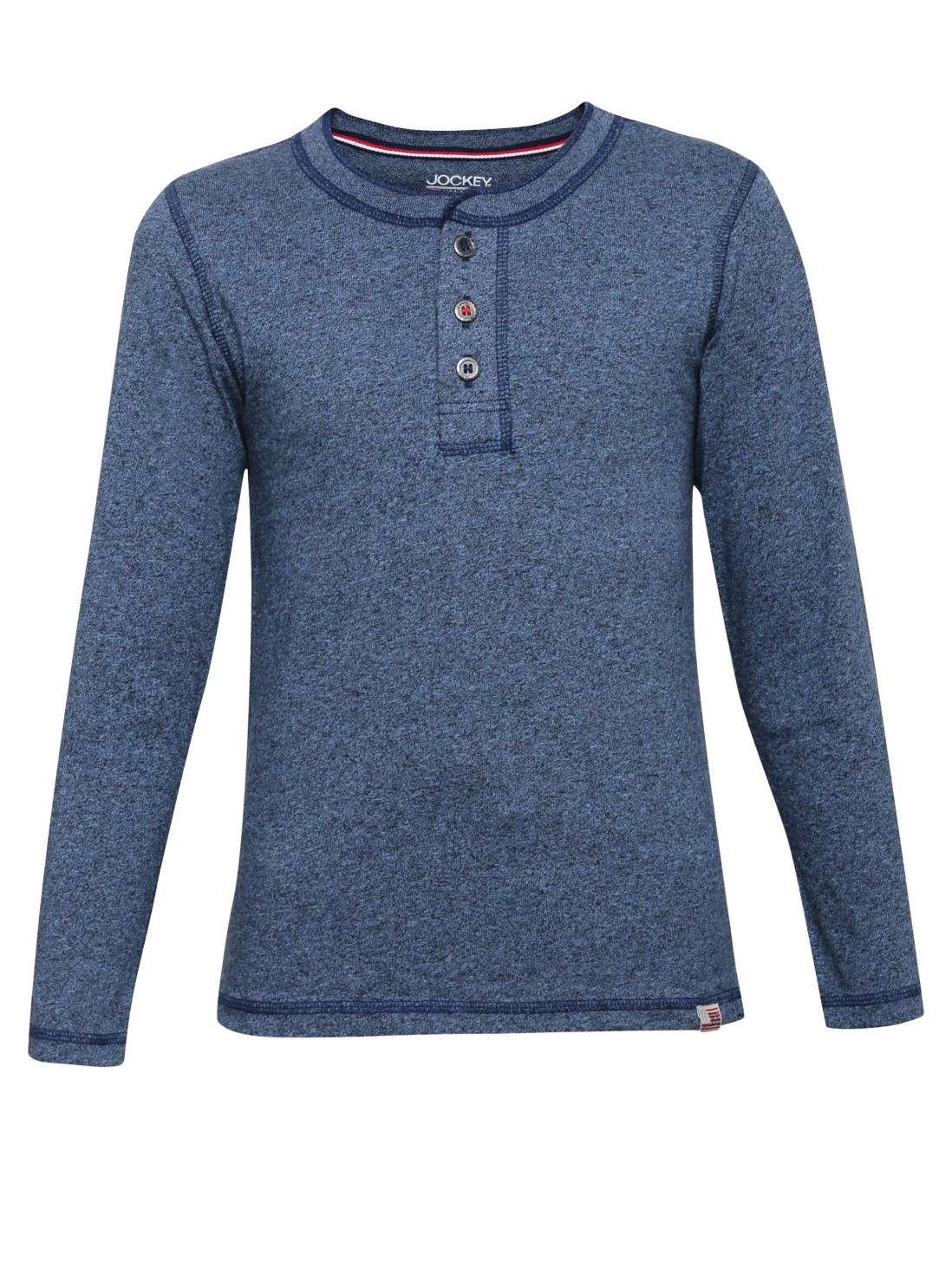 

Jockey Boys Navy Grindle Boys Henley T-Shirt Long Sleeve -  - UB14, Blue