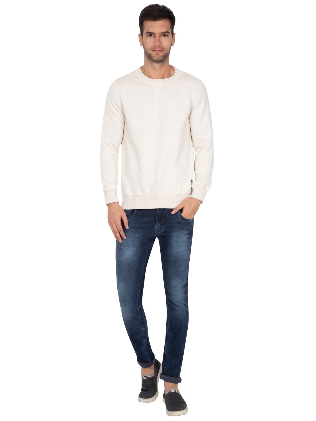 Download Jockey Men Apparel Tops | Cream Melange Sweatshirt