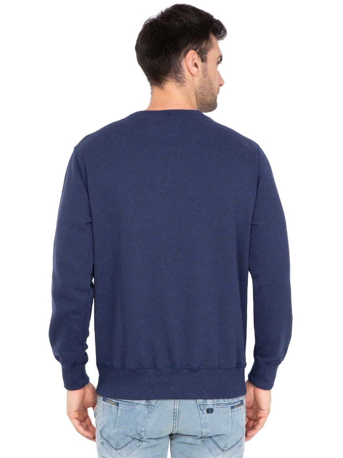 Jockey Men Apparel Tops | Ink Blue Melange Sweatshirt
