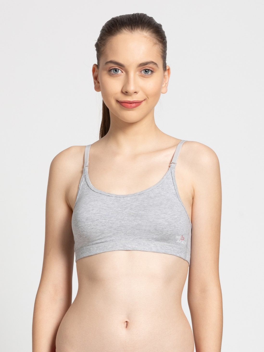 

Jockey Women Light Grey Melange Uniform Bra -  - MJ08