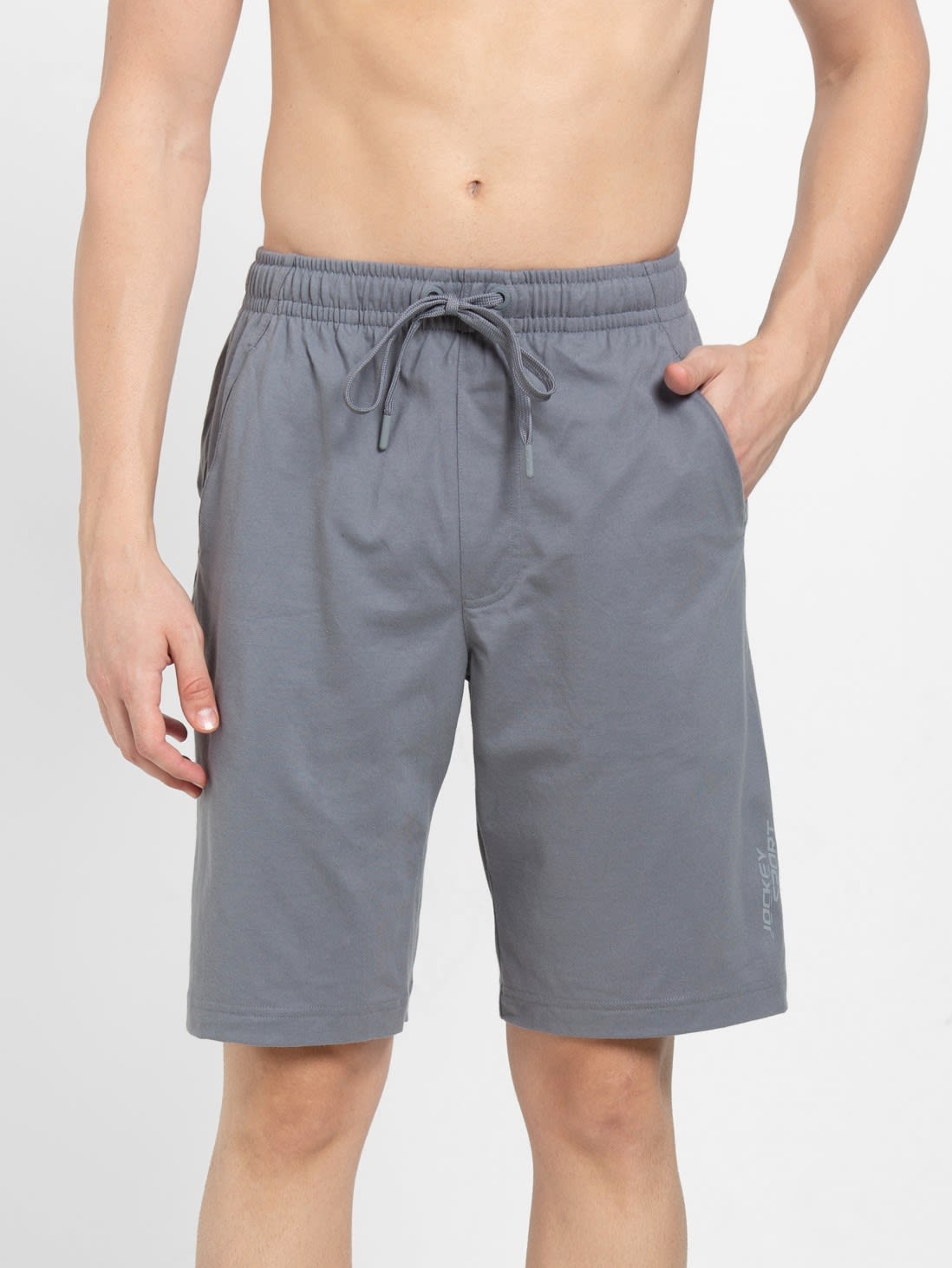 Buy Performance Grey Regular Fit Shorts with Drawstring Closure for Men ...