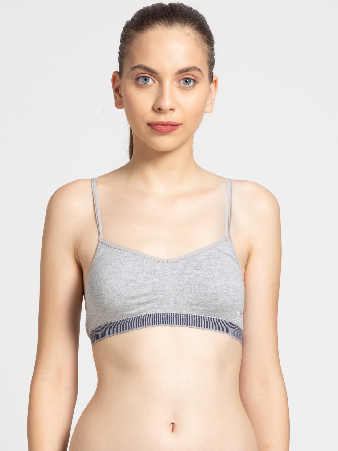 

Jockey Women Light Grey Melange Beginners Bra -  - MJ03