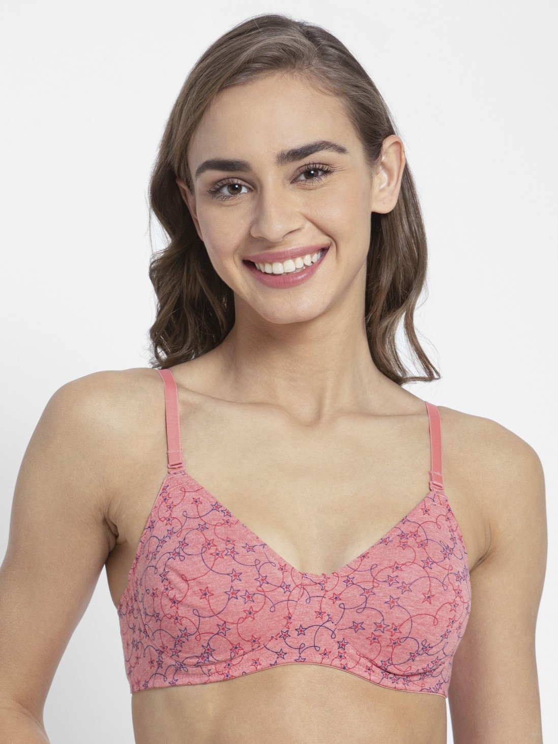 

Jockey Women Passion Red Melange Shaper Bra -  - UL54