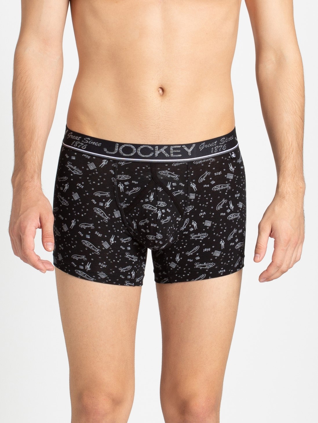 jockey men's printed trunks