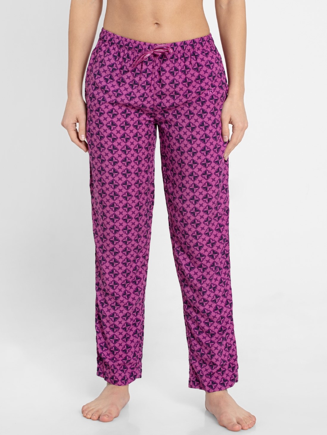 

Jockey Women Lavender Scent Assorted Prints Woven Long Pant -  - RX02, Purple