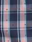 Women's Super Combed Cotton Woven Relaxed Fit Checkered Shorts with Side Pockets - Classic Navy Assorted Checks