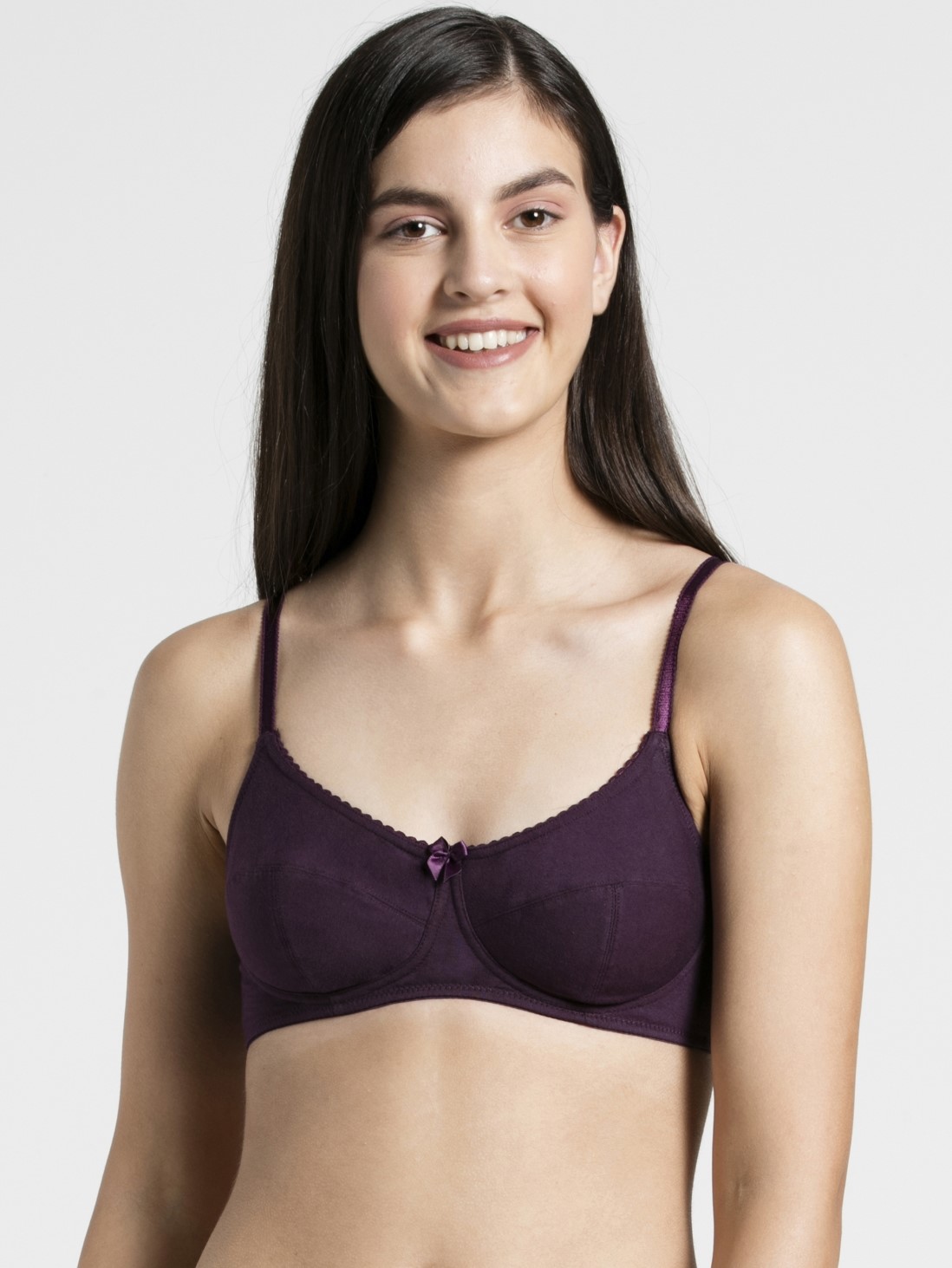 

Jockey Women Vintage Bordeaux Slim Fit Bra -  - 1615, Red