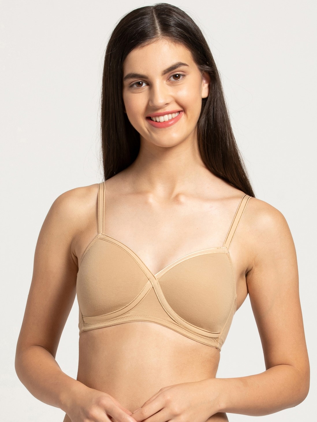 

Jockey Women Skin Crossover Full Coverage Bra -  - FE40, Beige