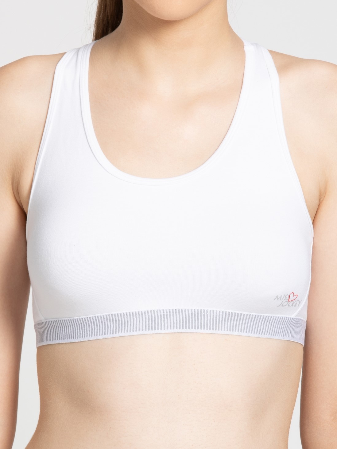 jockey white sports bra