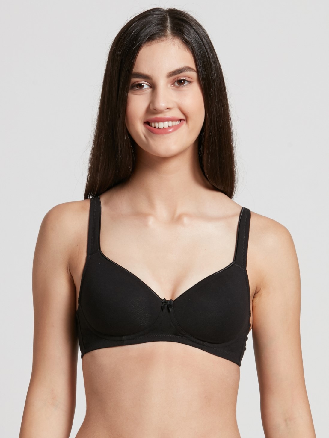 

Jockey Women Black Non wired Full coverage T-shirt Bra -  - FE35