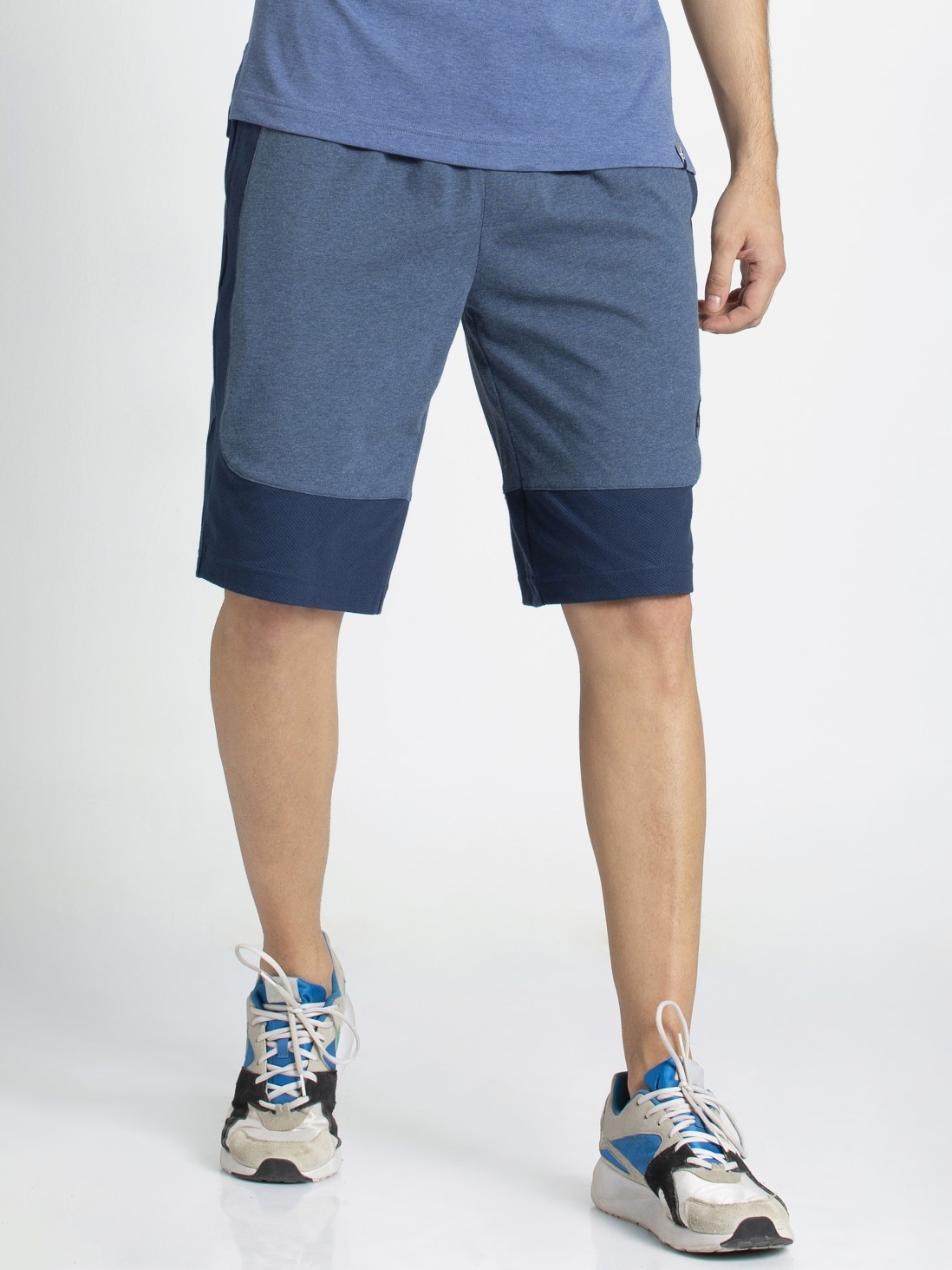 Download Jockey Men Outerwear Bottoms | Insignia Blue Melange Shorts