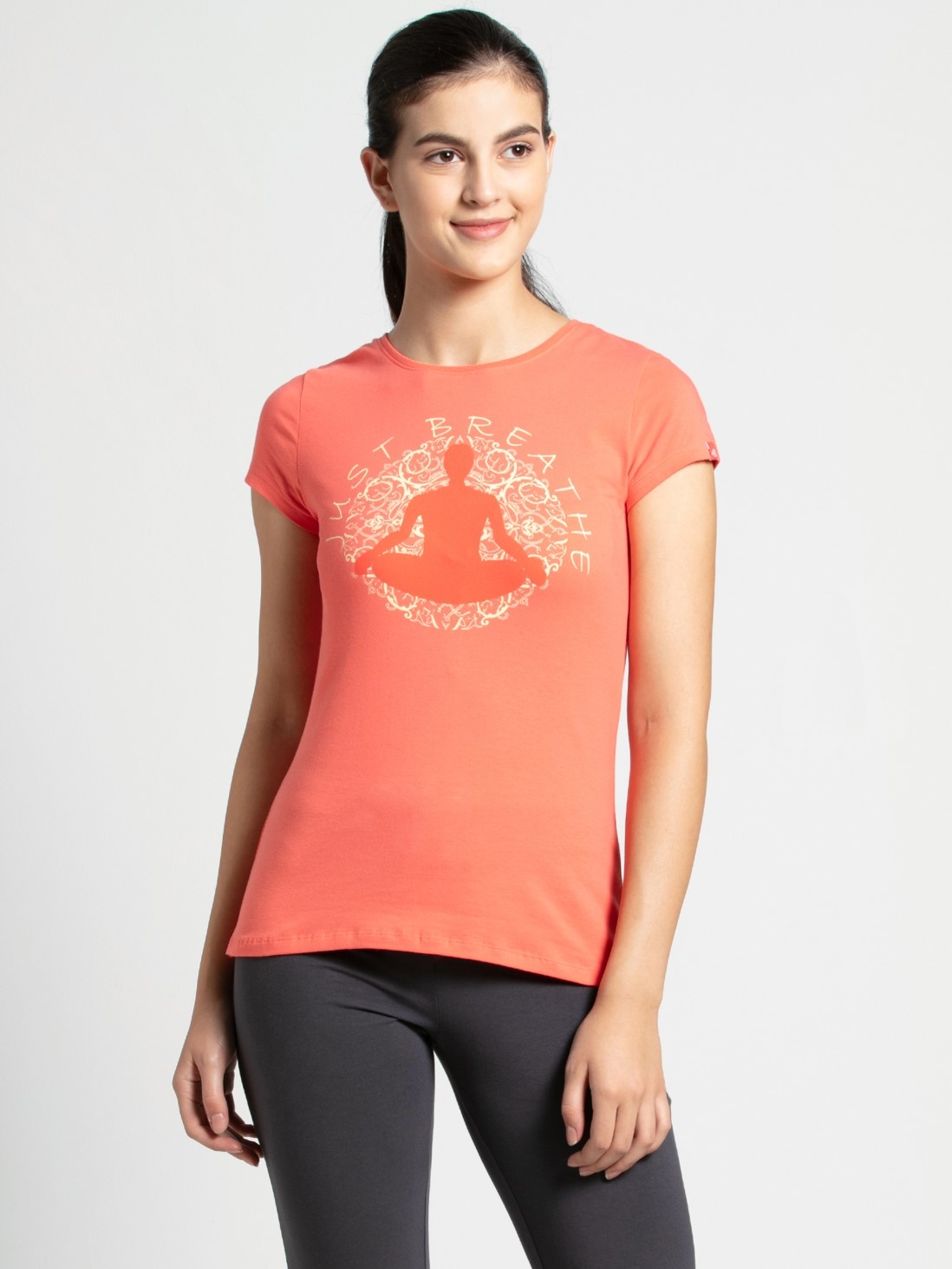 

Jockey Women Dubarry Print56 Graphic T-Shirt -  - 1361, Pink