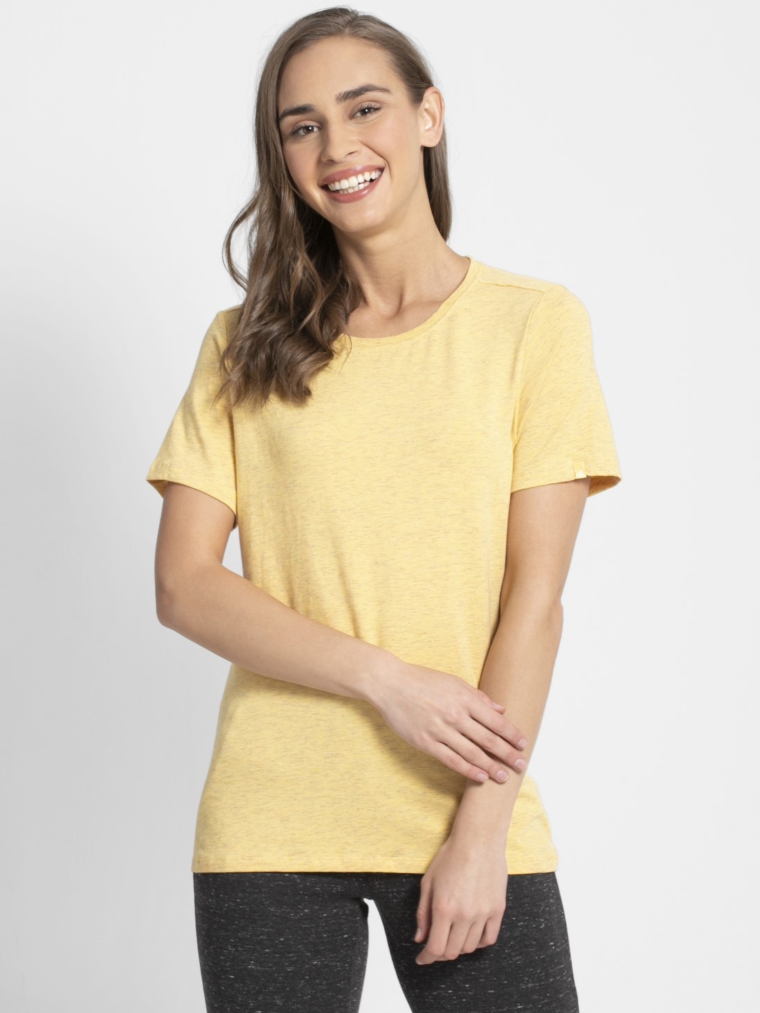 

Jockey Women Banana Cream Snow Melange T-Shirt -  - AW15, Yellow